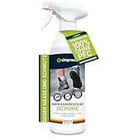 simprax® Schuh Imprägnierung - Made in Germany - für Outdoor- und Wander-Schuhe aus Stoff, Membran und Mischgewebe - GoreTex, Sneaker - umweltfreundlich, zertifiziert, vegan - 600ml