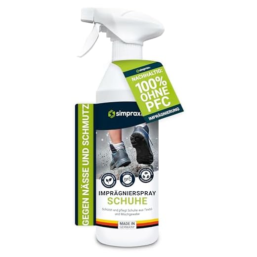 simprax® Schuh Imprägnierung für Outdoor- und Wander-Schuhe aus Stoff, Membran und Mischgewebe - GoreTex, Sneaker - umweltfreundlich, vegan - 250ml
