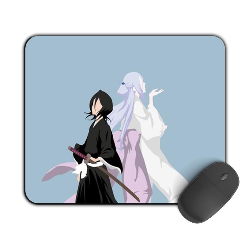 Image of Printed Designer Mouse Pad Rukia Illustration (200MM X 240 X 3MM) Enhance Gaming and Work Performance Comfortable and Precise Non-Slip Water Proof Bleach Mouse Pad.