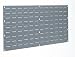 Akro-Mils 30136 Heavy Duty Wall Mount Garage Storage Steel Louvered Panel | Wall Storage Bin Hanging Organizer System for AkroBins, 36-Inch W x 19-Inch H, 4 Pack, Grey