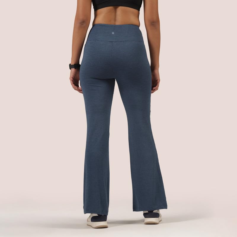 Image of BlissClub AirMelt Flare Pants - Lite | Flared Silhouette | Back Pocket| Weightless Fabric | High Rise Waistband, Tall (for Women Above 5'5)