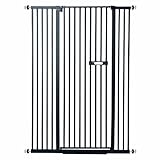 60' Extra Tall Cat Gate - 30-45' Wide Extendable Cat Barrier for Doorway - Pressure Mounted Cat gate for Doorway - Auto Close Extra Tall Pet Gate - Includes Extensions Kit - 60 inch Tall pet gate