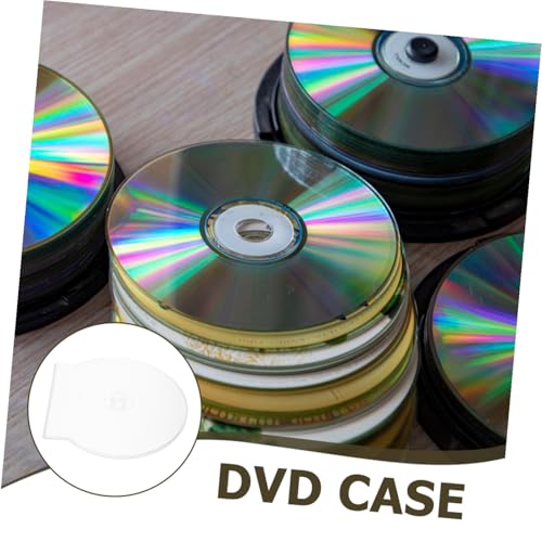 Estuche de CD redondo de plástico rígido transparente con cierre a presión 4