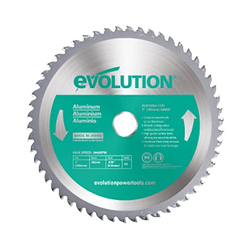 Evolution Power Tools A185TCT-60CS zaagblad voor het zagen van aluminium, 185 mm