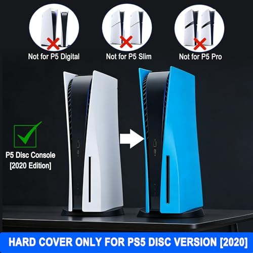 Coque latérale PS5 Disque arVin bleu clair résout usure poussière