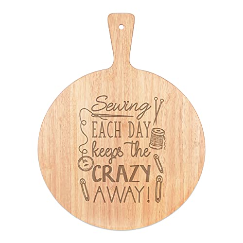 Planche à pizza ronde en bois noble 45cm avec manche ergonomique - 2