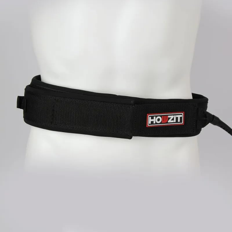 Leash DE WINGFOIL Cintura Coil Howzit Nero