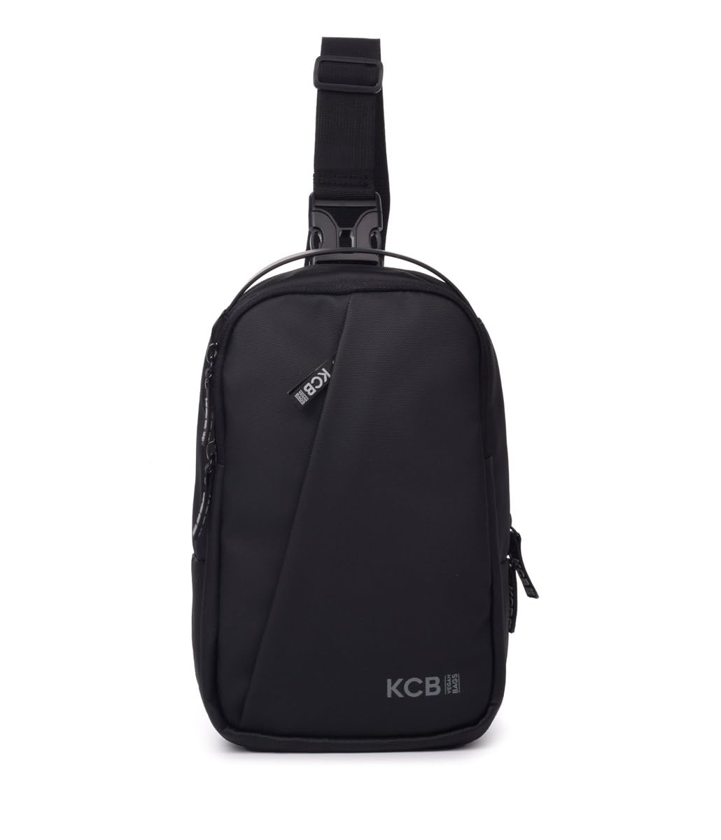 KCB Bolso Riñonera de Hombre Urban | Diseño Espacioso y Práctico | Bolsillos Multiusos | Asas Ajustables | 100% Vegano