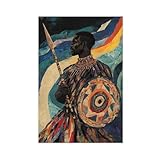 Impression sur toile traditionnelle africaine pour homme   Décoration murale pour salon, chambre à coucher   30 x 45 cm