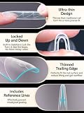 EBANKU 280PCS Sandwich Poly Gel Nail Forms, Wielokrotnego Użytku Podwójne Formy Do Polygel Krótkie Coffin Nail Mold Akrylowe Narzędzie Do Przedłużania Paznokci Do Domowego Salonu Manicure