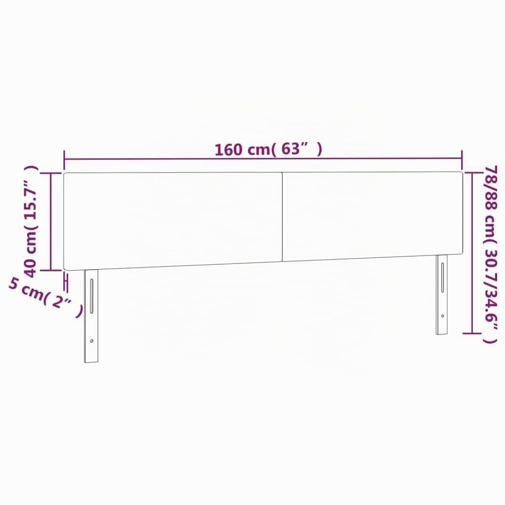 vidaXL Kopfteil, Bettkopfteil mit Holzbeinen, Höhenverstellbar Polsterkopfteil für Bett, Betthaupt Bettzubehör Schlafzimmer, Hellgrau 160x5x78/88 cm Stoff