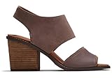 TOMS Paxton Black Croc Emboss Leather/Faux Fur 9 B (M)