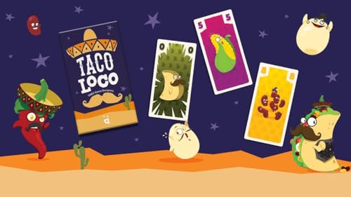 Juego de Cartas Tacoloco de Helvetiq — Juego Estratégico Rápido con Tema de Tacos, Ideal para Familias y Fiestas, para Niños y Adultos, Edad Recomendada 7+, 2-5 Jugadores, Tiempo de Juego 15 Minutos miniatura 5
