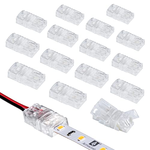 Armacost Lighting 569021 Wire-to-Tape White LED Connectors, Clear