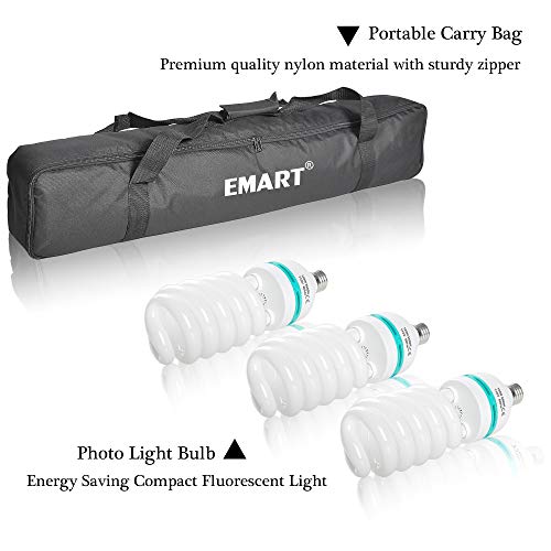 Emart Photography Umbrella Lighting Kit, 1575W 5500K Photo Video Studio Continuous Reflector Lights For Camera Portrait Shooting Daylight (Translucent/White, Black & Silver, Black & Gold) #TOP6