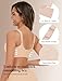 COMFELIE One-Piece Wireless Bra No Padding Underarm & Back Smoothing Seamless T-Shirt Bra Beige