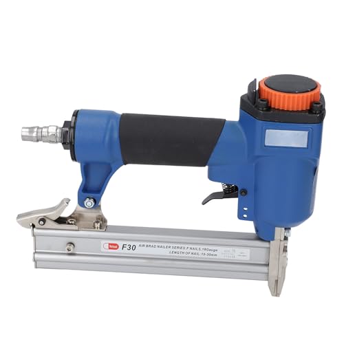 Pneumatic Staple Gun, 8.3bar Professional Heavy Duty Stapler Upholstery Stapler with Safety Release, Ergonomic Soft Grip Handle Air Powered Nailer Stapler for Framing Roofing