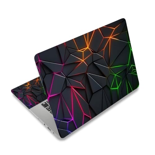 Image of DINKY Laptop Notebook Skin Sticker Cover Decal, 13 13.3 14 15 15.4 15.6 inch Laptop Vinyl Skin Sticker Cover Soft Art Protector Netbook, Glowing Diamond Grid