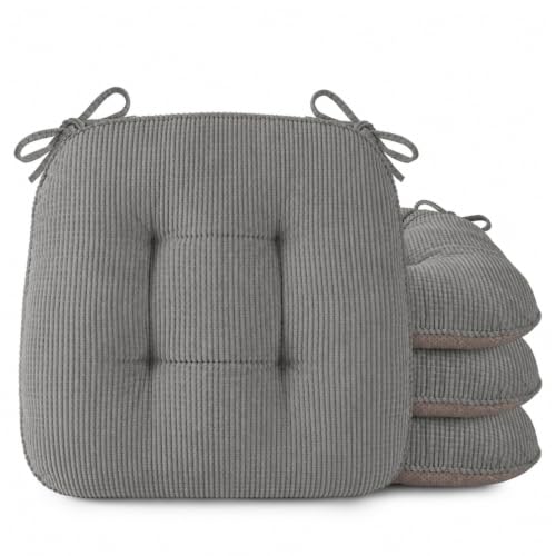 OVOV Chair Cushions for Dining Chairs 18 Inch Seat Pads Set of 4