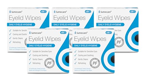 Lumecare Eyelid Wipes x5 Pack - 100 Sachets