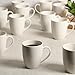 Gibson Home Great Essentials 12 Ounce Porcelain Coffee Mugs - Set of 12 - Cups for Latte, Hot Tea, Cappuccino, Mocha, Espresso, Cocoa