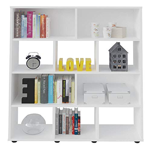 Estante para Livros Rack Book 3 Prateleiras Branco Artely