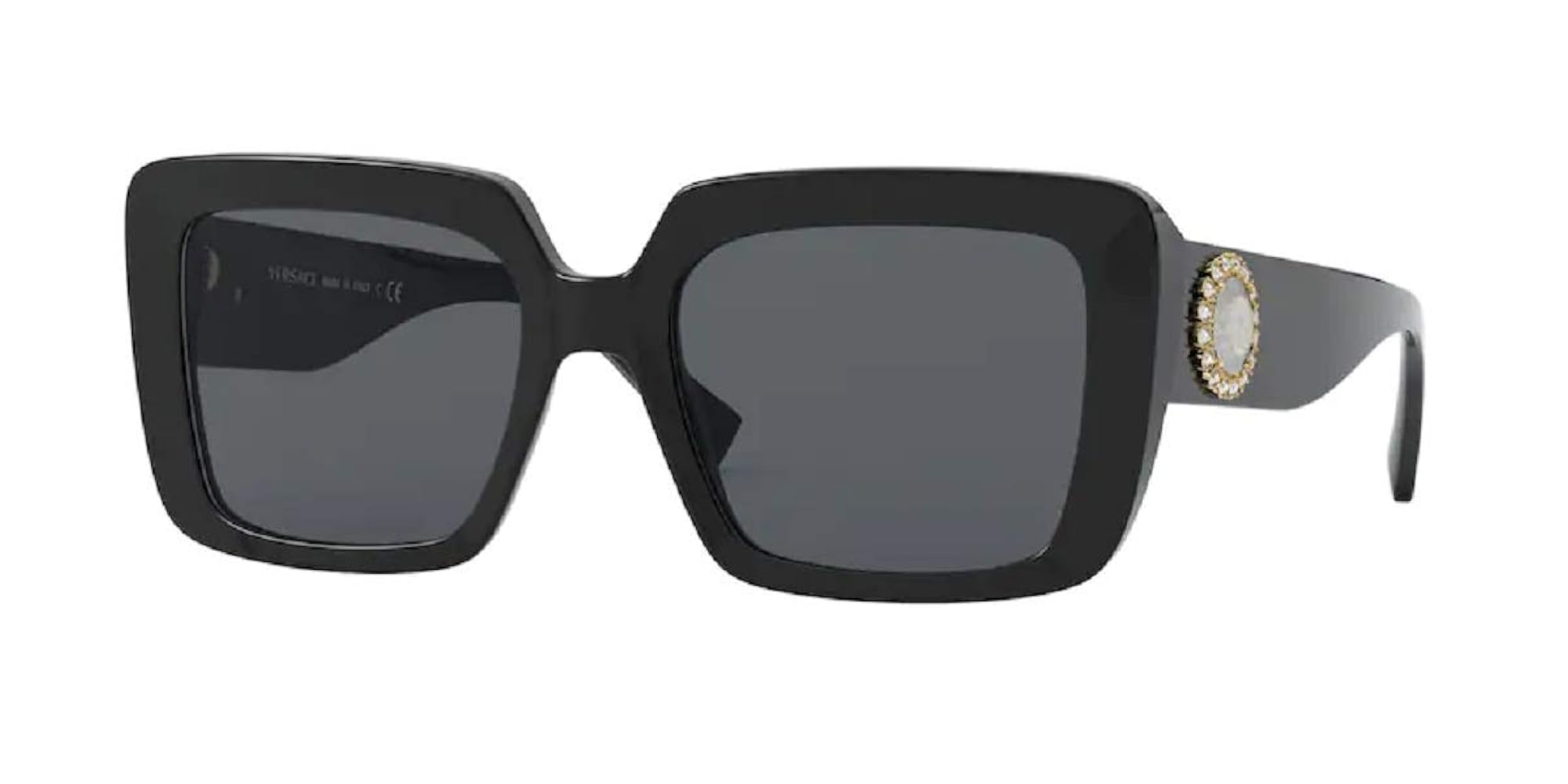 Amazon.com: Versace VE4384B GB1/87 54MM Black/Dark Grey