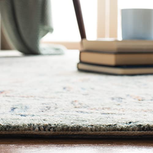 Tapete Safavieh Capri 7' Cuadrado Blanco y Azul miniatura 6