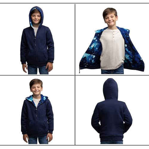 Lands' End Kids Ultra Soft Sherpa Full Zip Hoodie Sweatshirt (XS-L)4