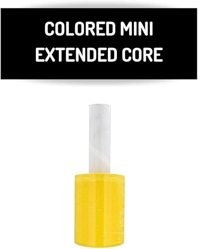 Vista 68 de PSBM - Mini envoltura elástica negra con asa, paquete de 12, 5 pulgadas x 1000 pies, calibre 80, adhesivo de plástico de tinte oscuro/opaco