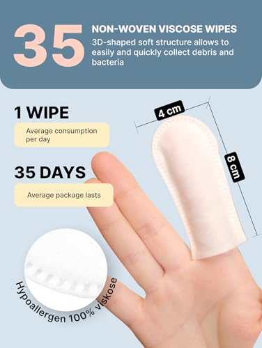 Japan Premium Pet Cat & Dog Eye Wipes | Tear Stain Remover | Dog Eye Wipes for Gunky Eyes | Finger Pads | Alternative to Dog Eye Drops | 35 Count - Image 5