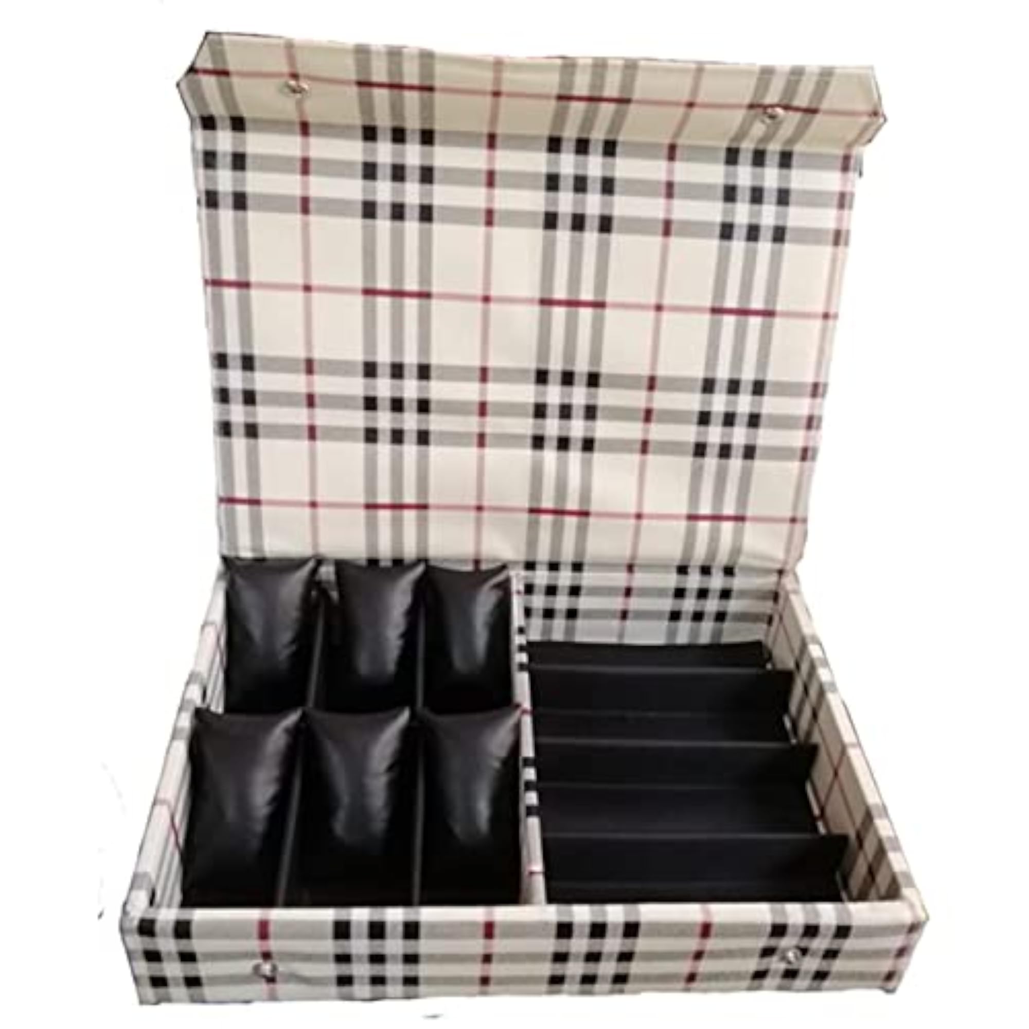 Designer Pattern Storage Box Set, Watch and Sunglasses Organizer