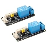 EC Buying 2Pcs XL9535-K1V5 Relay Control Module 1-Channel Expandable Relay Board IIC 5V Communication Optocoupler Isolation