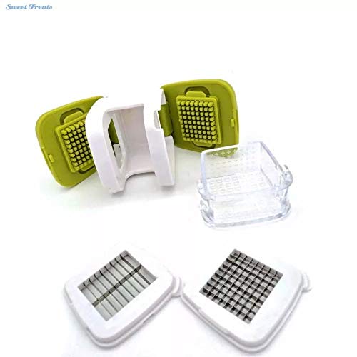 Angel's Multipurpose Garlic And Vegetable Chopper With One Garlic Peeler, And Storage Container Easy To Clean #TOP1