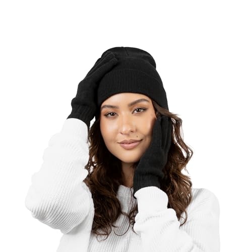 48x Winter Beanies & Gloves Combo Pack, Bulk Pack for Men Women, Warm Cozy Gift4