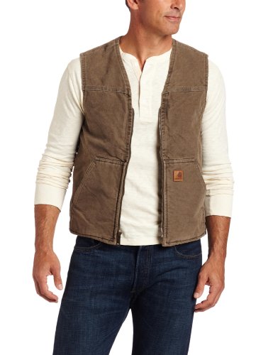 Sherpa Lined Sandstone Rugged Vest V26 