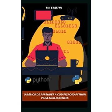 Capa do livro O Básico de Aprender a Codificação Python Para Adolescentes
