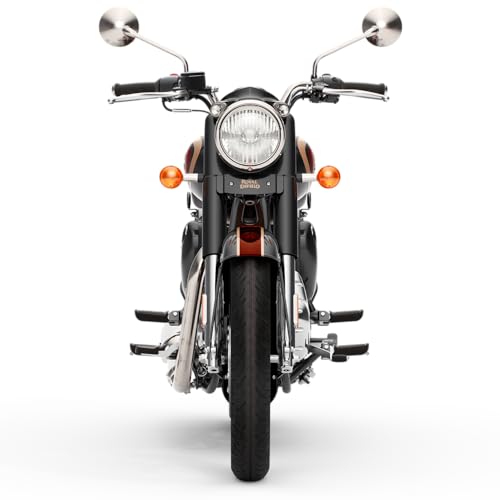 Image of Royal Enfield Classic 350 with Disc & Spoke Wheels Motorcycle (Halcyon Black) Booking for Ex-Showroom Price