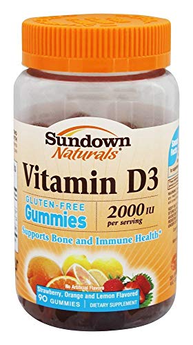 Sundown Naturals Vitamin D3 2000 Iu Per Serving Gummies - 90 Ct, Pack Of 4 #TOP21
