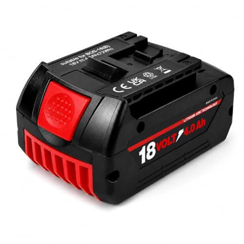 wowrmaykay 4.0Ah Replacement for Bosch 18V Battery BAT609 BAT618 BAT619G BAT610G BAT612 High Output Lithium-Ion Battery Compatible with Bosch 18 Volt Cordless Power Tools Drills & Original Chargers
