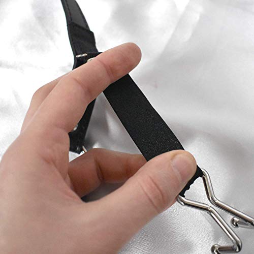 Fieser Nasenhaken am BDSM Kopf-Geschirr mit Silikon Gag-Ball - Bondage Mundknebel Sexspielzeug aus Kunstleder - Metall Erotik Sex Nose Hook mit Ballgag