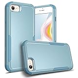 ULAK Compatible with iPhone SE 2020 Case (4.7 inch) / iPhone 8 7 6 Case, Heavy Duty 3 in 1 Shockproof Protective Phone Cover Anti-Scratch Drop Protection Bumper Case for Men Women Girls, Green