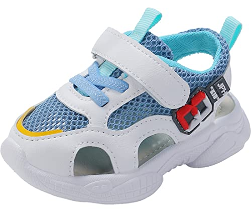 Fudaolee Sandalias Deportivas para Niños Niñas Antideslizante Calzado de Correr Zapatos Exterior Ligero Zapatillas de Tenis Transpirables Trainer EU 24 = Etiqueta 25 Cover