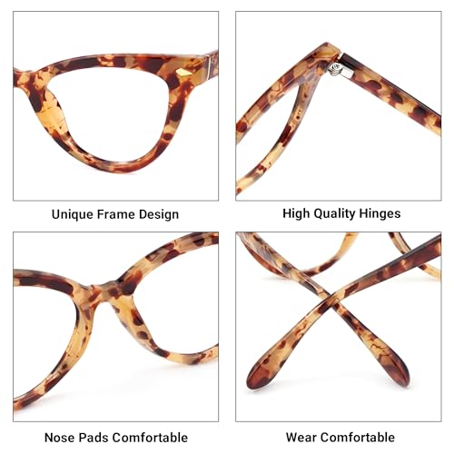 Image of VOOGLAM Cat Eye Blue Light Blocking Glasses for Women Anti UV Eyestrain Eyewear Maite OP02131