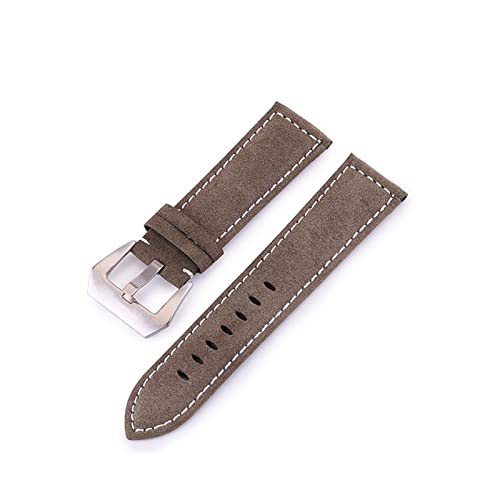 MJMJ P12 20 mm Bracelet de montre 22 mm Bracelet de montre 18-24 mm Accessoires de montre 22 mm Bracelet de montre en cuir (couleur du bracelet : vert kaki, largeur du bracelet : 22 mm) Cover