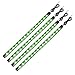 EverBright 4-Pack Green 30CM 5050 12-SMD DC 12V Flexible LED Strip Light Waterproof Car Motorcycles Decoration Light Interior Exterior Bulbs Vehicle DRL Day Running with built-in 3M Tape