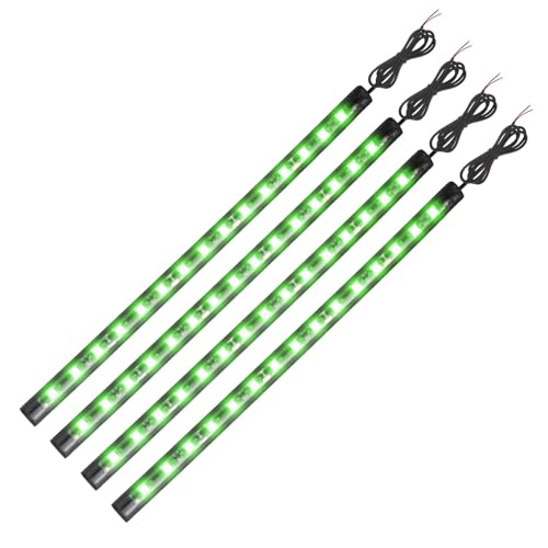Ym E-Bright Green 10.6 Inch 27Cm 5050 15 Smd Waterproof Led Strip Lights Pack Of 4
