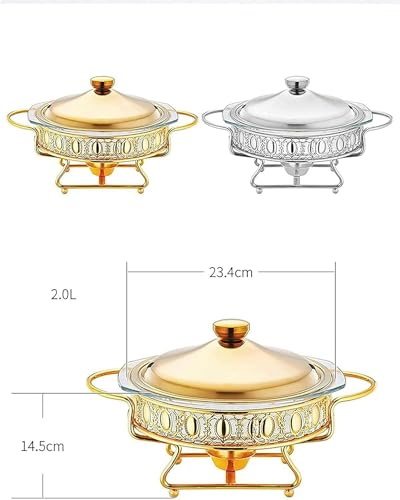 Ensemble de réchauds de chef pour buffet et mini-pot chaud en inox - 6