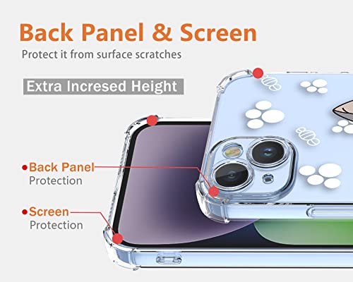 XINYEXIN Clear Case for Xiaomi Poco M6 Pro Cute Kitten Pattern Design Slim Shockproof Transparent Soft TPU Bumper Case Protective Cover - Image 3