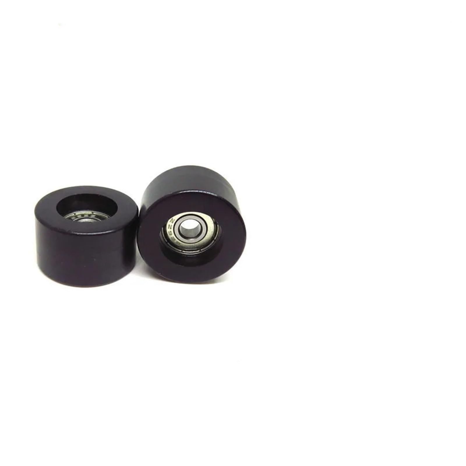 HCVYQMMJ 4 Pieces 32mm Diameter POM Flat Wheel 10x32x10mm Insert Bearing Roller BS600032-10 10 * 32 Package Nylon Plastic Pulley(BS62630-18 6x30x17)